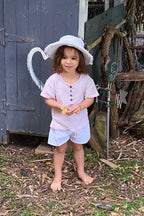 Salento Unisex Short Sleeve Top - Porcini