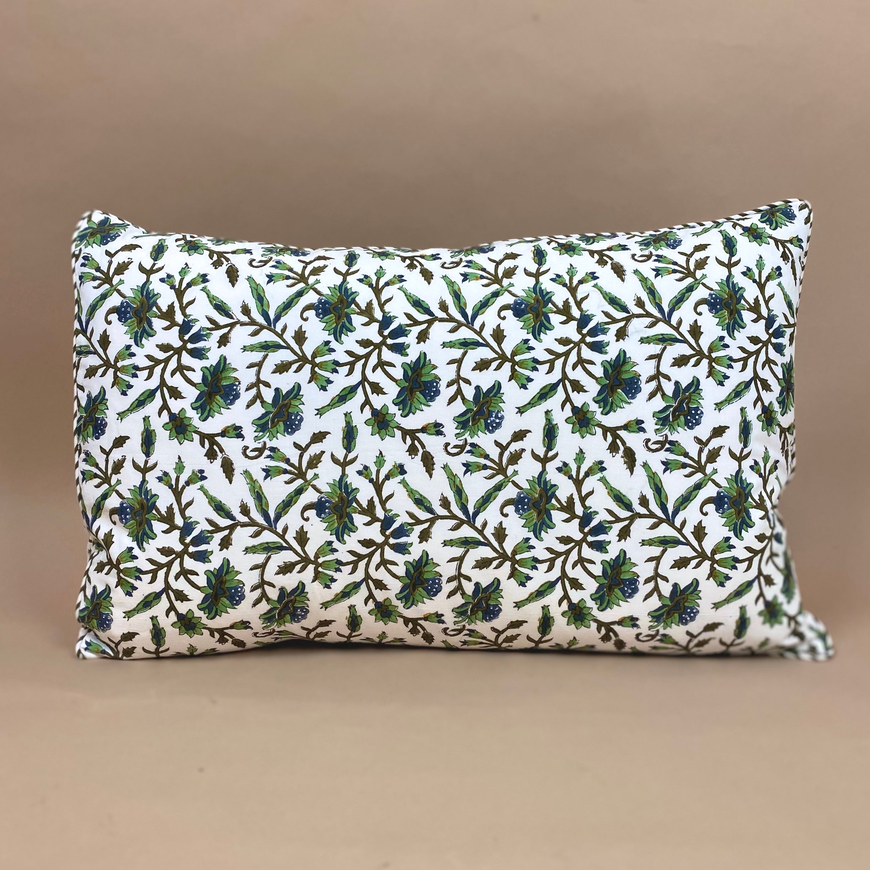 San Marino Artisan Block Print Cushion | 40 x 60 cm - MY ISLAND COLLECTIVE