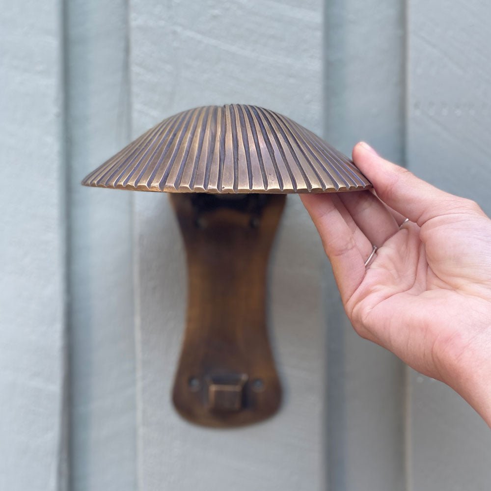 Scallop Shell Brass Door Knocker | Antique Brass - MY ISLAND COLLECTIVE