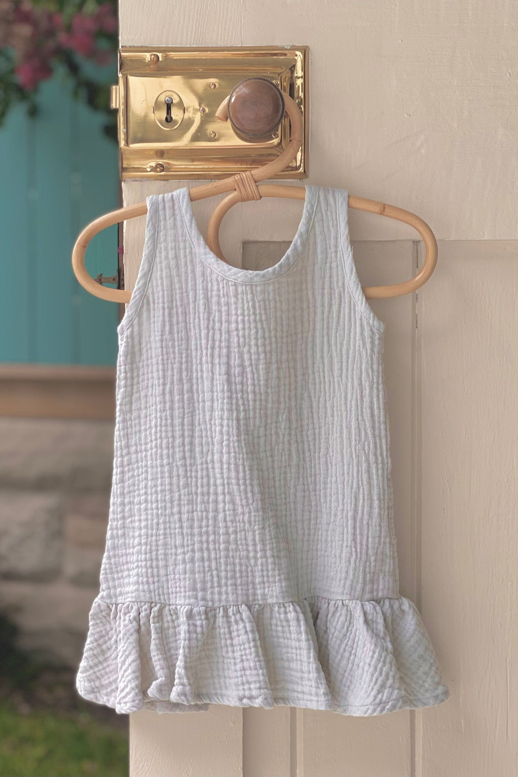 Tursi Pinafore Dress - Sage - MY ISLAND COLLECTIVE