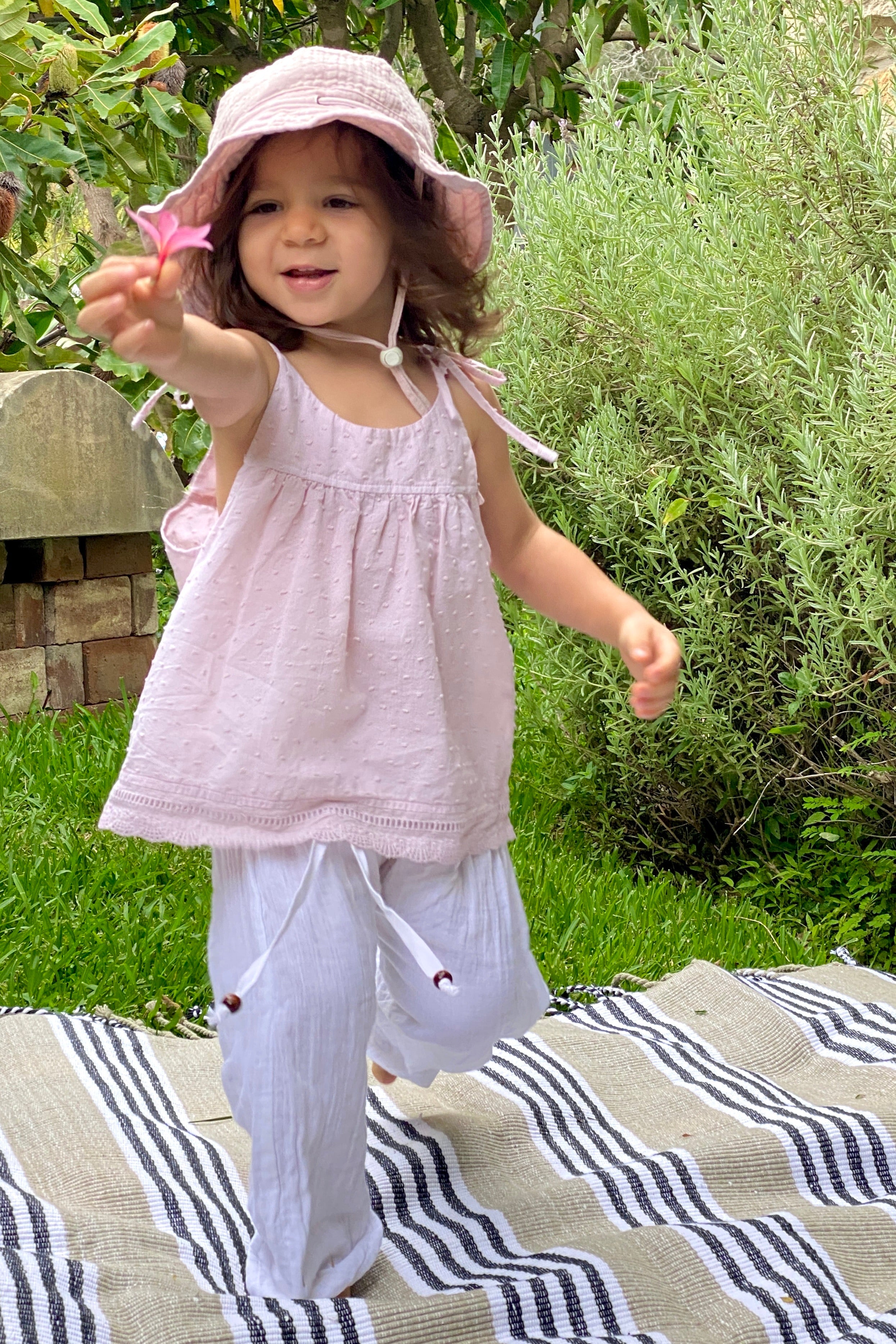 Valentino Girls Top - Porcini - MY ISLAND COLLECTIVE