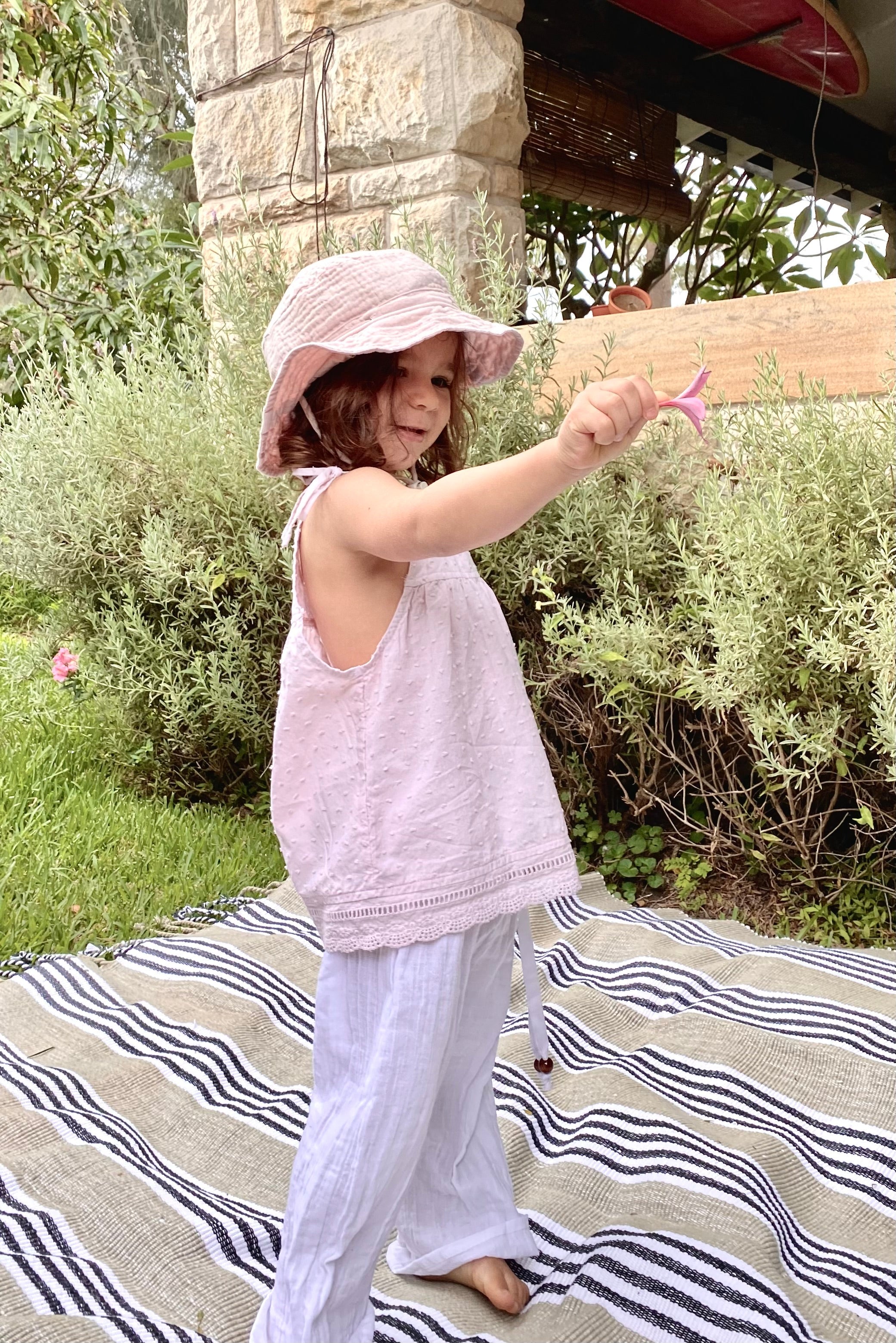 Valentino Girls Top - Porcini - MY ISLAND COLLECTIVE