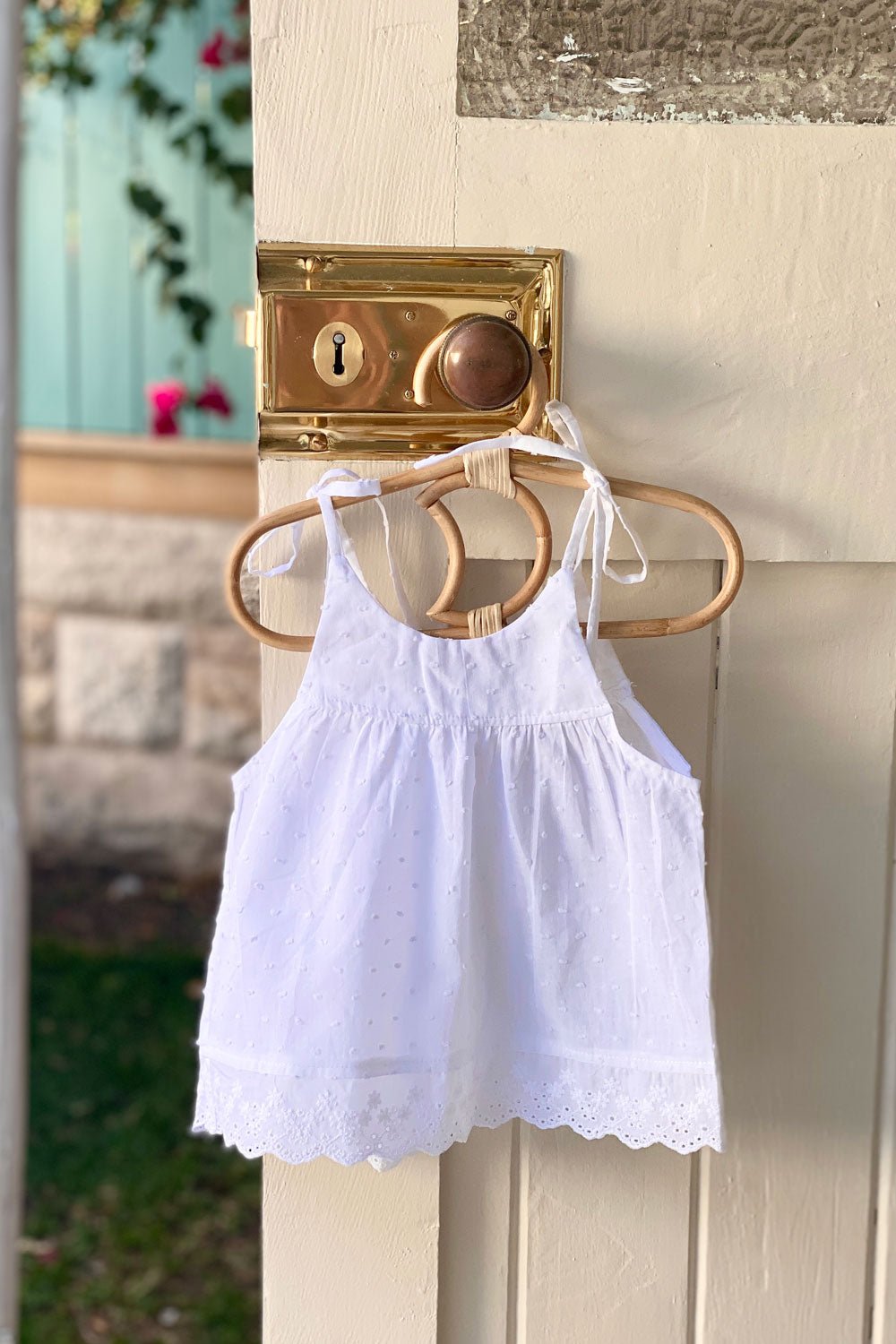 Valentino Girls Top - White - MY ISLAND COLLECTIVE