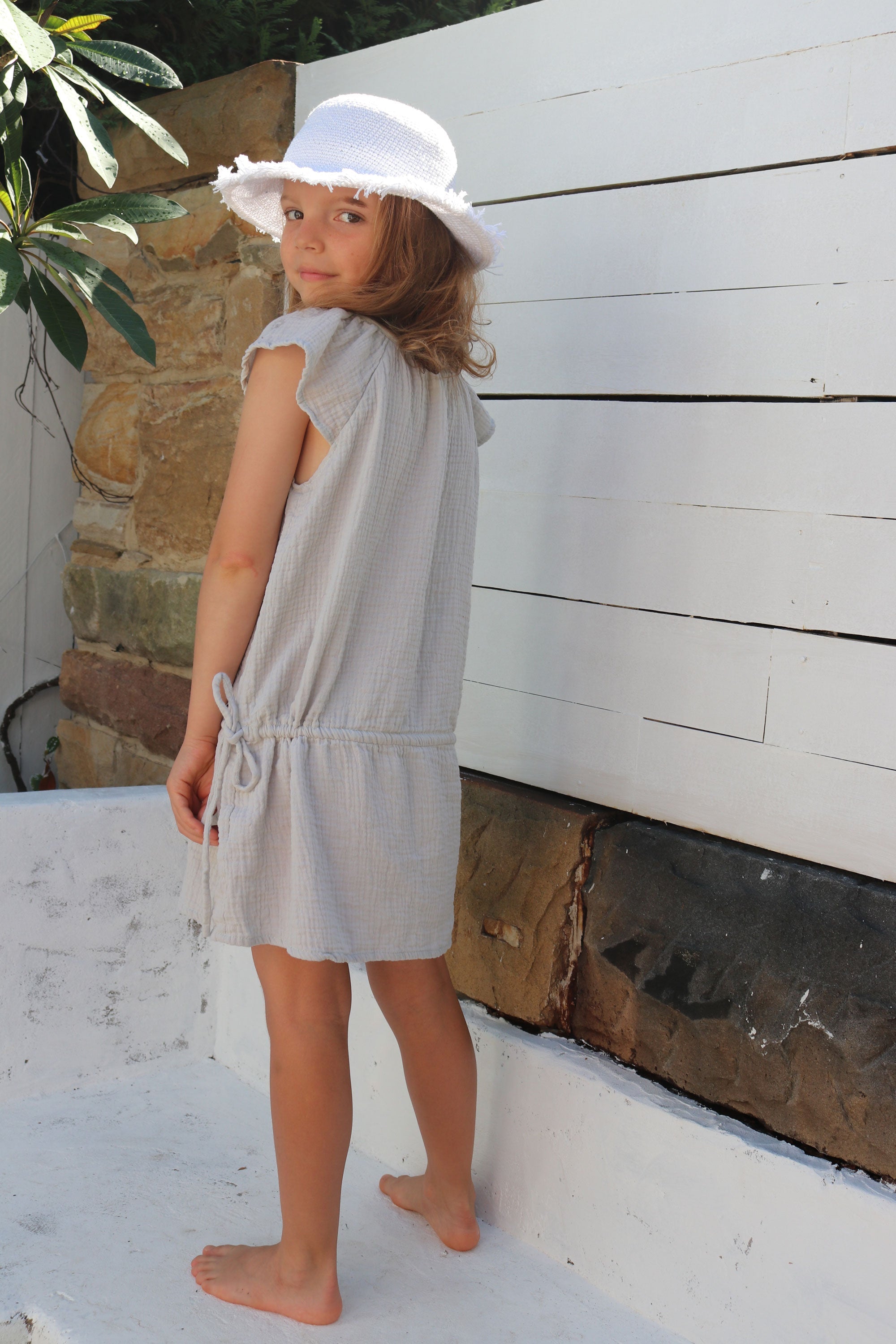 Viola Dress - Stone - MY ISLAND COLLECTIVE