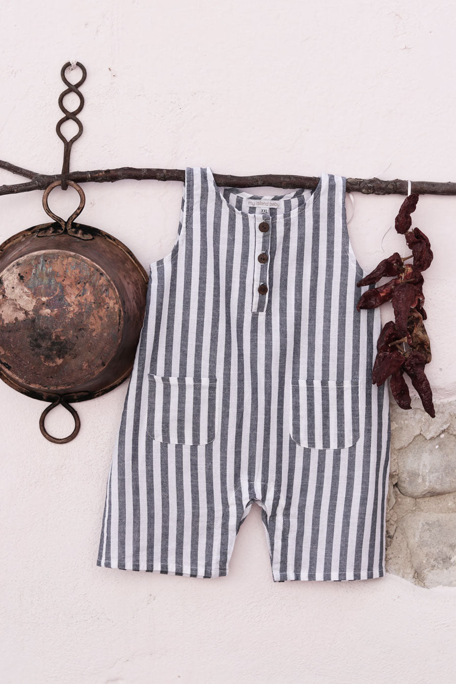 Dominique Romper | Marbella Stripe