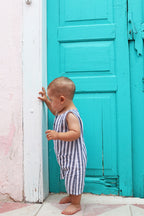 Dominique Romper | Marbella Stripe