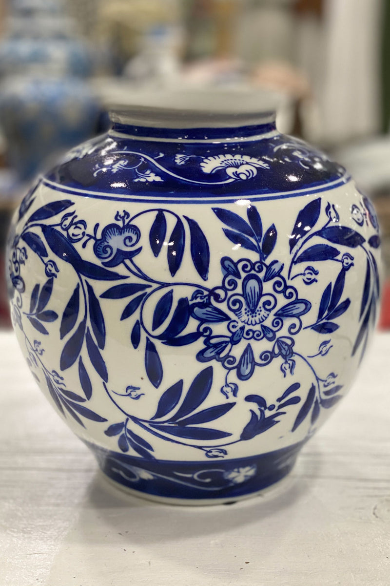 Blue + White Vase