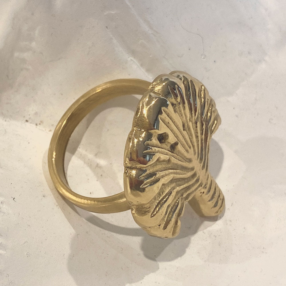 Brass Palm Tree Napkin Ring | Date Palm