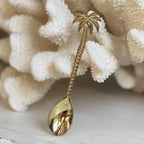 Gold Brass Palm Tree | Tea Spoon
