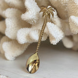 Gold Brass Palm Tree | Tea Spoon