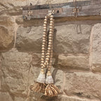 Tiger Shell Natural Bead Tassel