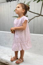 Alessia Lace Dress - Dusty Pink