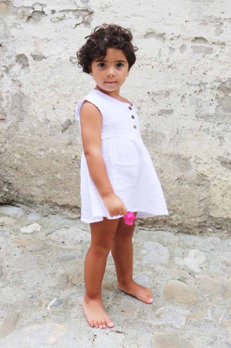 Coco Lucia Dress & Top White - Baby