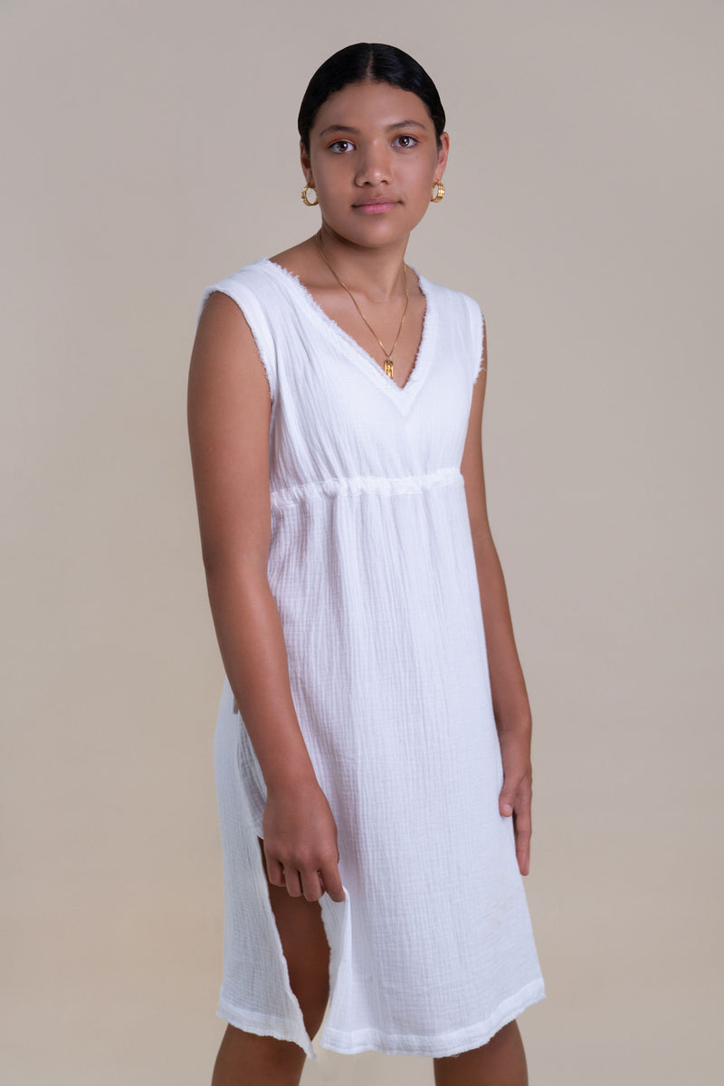FLORENCE RESORT DRESS | WHITE